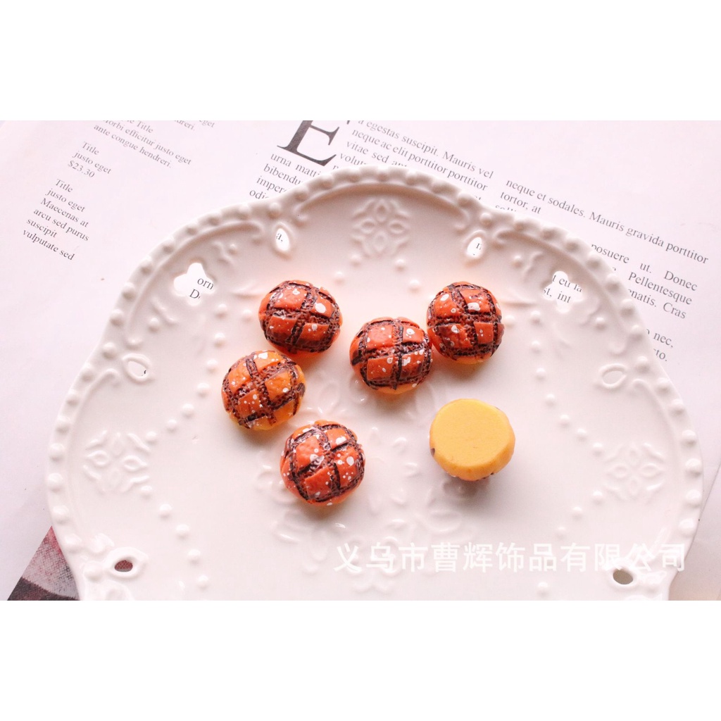 Mô hình Bánh mì phụ kiện trang trí charm slime mini | Mini House
