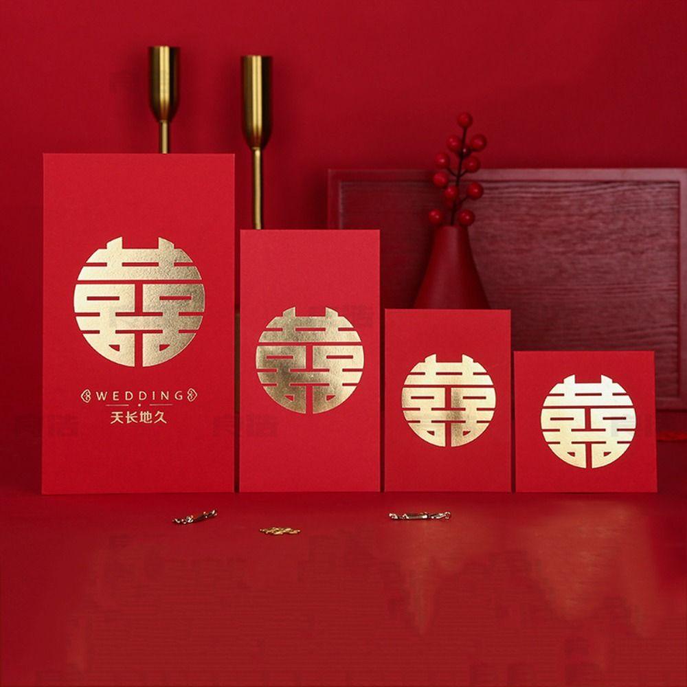 Thiệp Mời Đám Cưới Màu Đỏ Phong Cách Trung Hoa
