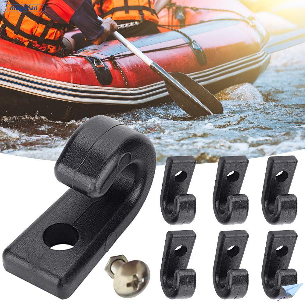 Set 5 Móc Nối Mi Giả Bằng Nylon Màu Đen Cho Thuyền Kayak Bơm Hơi