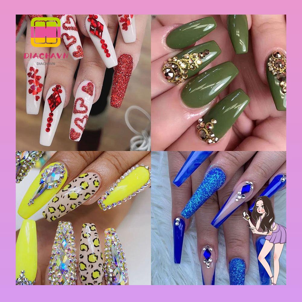 Hộp 12 Ngăn Đựng Phụ Kiện Trang Trí Móng Tay Nghệ Thuật