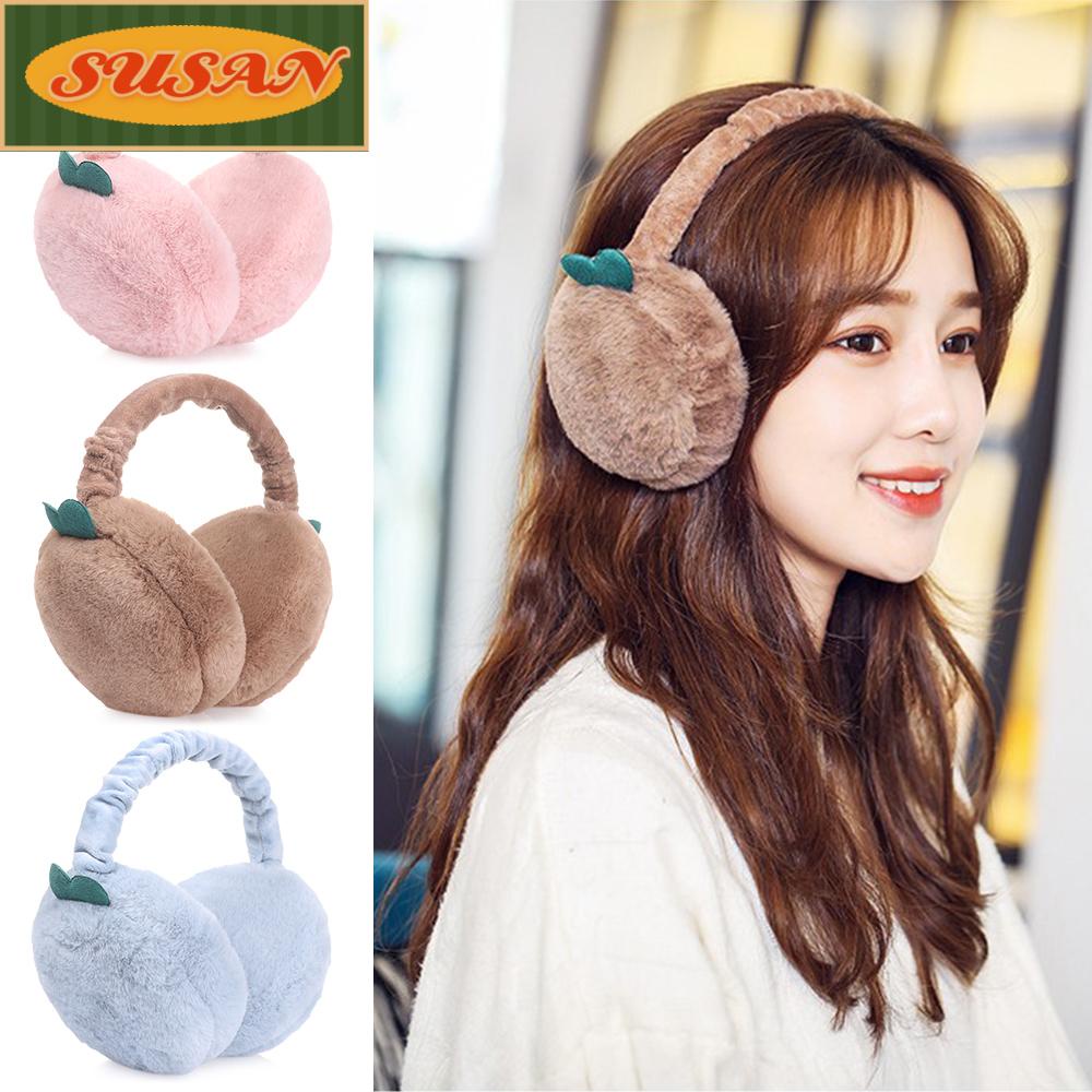 Chụp Tai Phủ Lông Dễ Thương Gấp Gọn Thời Trang Cho Nữ