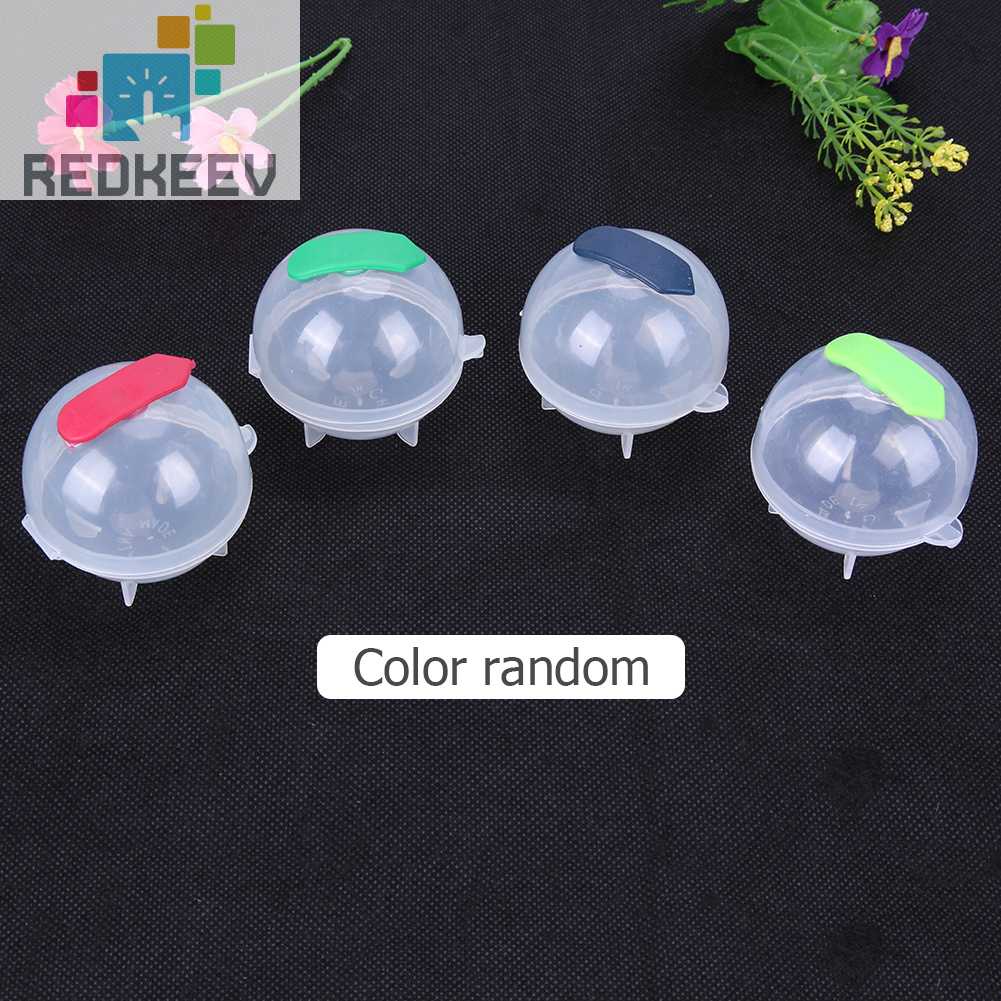 Set 4 Khuôn Làm Đá Hình Tròn Có Thể Tái Sử Dụng Màu Sắc Ngẫu Nhiên