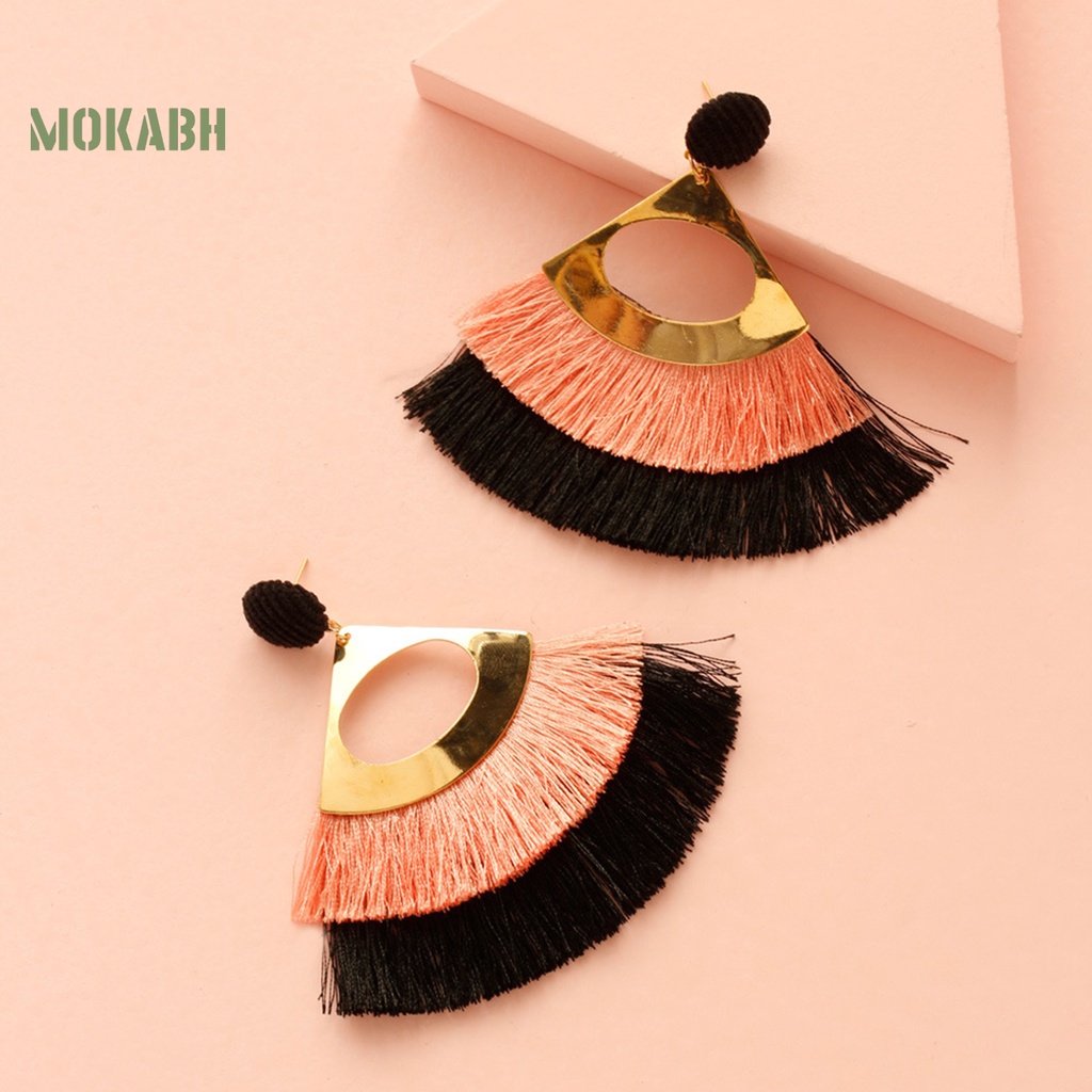 1 Đôi Bông Tai Họa Tiết Hình Con Sò Theo Phong Cách Bohemian Dùng Hàng Ngày