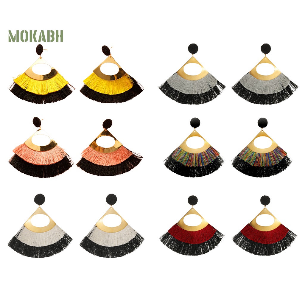 1 Đôi Bông Tai Họa Tiết Hình Con Sò Theo Phong Cách Bohemian Dùng Hàng Ngày