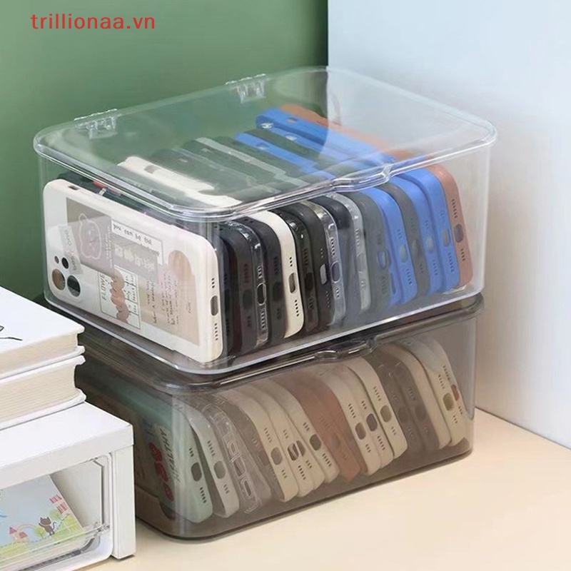 Hộp Nhựa Trong Suốt Đựng Dây Cáp Để Bàn Tiện Dụng