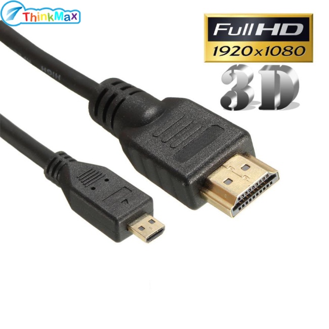 Thinkmax Chính Hãng 100% Chính Hãng!!! Dây Cáp Chuyển Đổi Micro HDMI Sang HDMI 1080P Cho Điện Thoại Thông Minh / Máy Tính Bảng