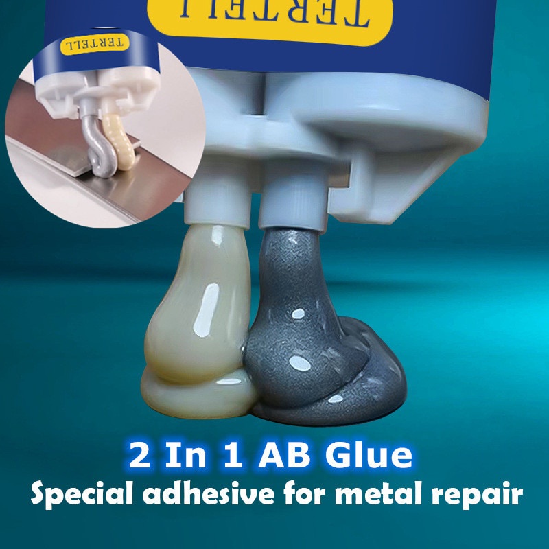 Tertell Glue Adhesive Metal Repair Ab Glue Aluminum Adhesive Ceramic, Stainless Steel, Glass Marble Repair Glue Casting Steel Adhesive doom】