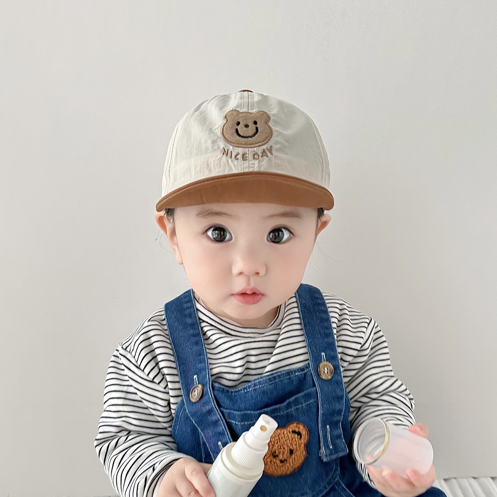 Mũ Lưỡi Trai Hình Gấu Siêu Dễ Thương Cho Bé