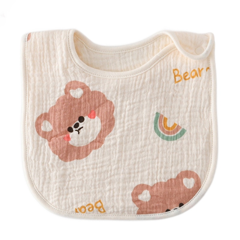 Khăn Lau Nước Bọt Hình Chữ U Chất Liệu Cotton Thấm Hút Tốt Tiện Dụng Cho Bé