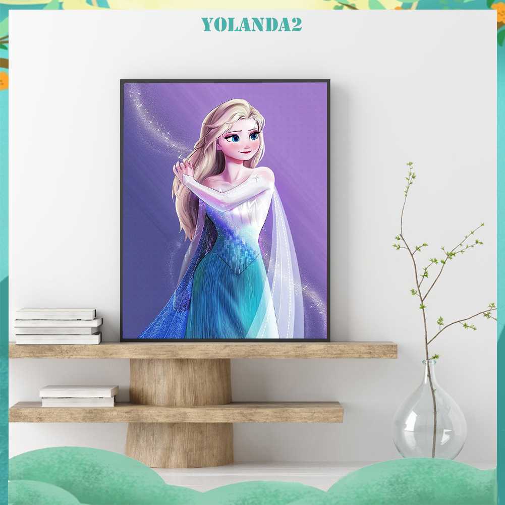 Tranh Đính Đá Kim Cương Toàn Bộ 5D DIY Hình Vẽ Công Chúa