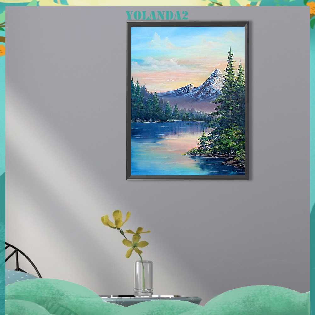 Tranh Đính Đá Kim Cương Toàn Bộ 5D DIY Hình Vẽ Phong Cảnh Trang Trí Nhà Cửa