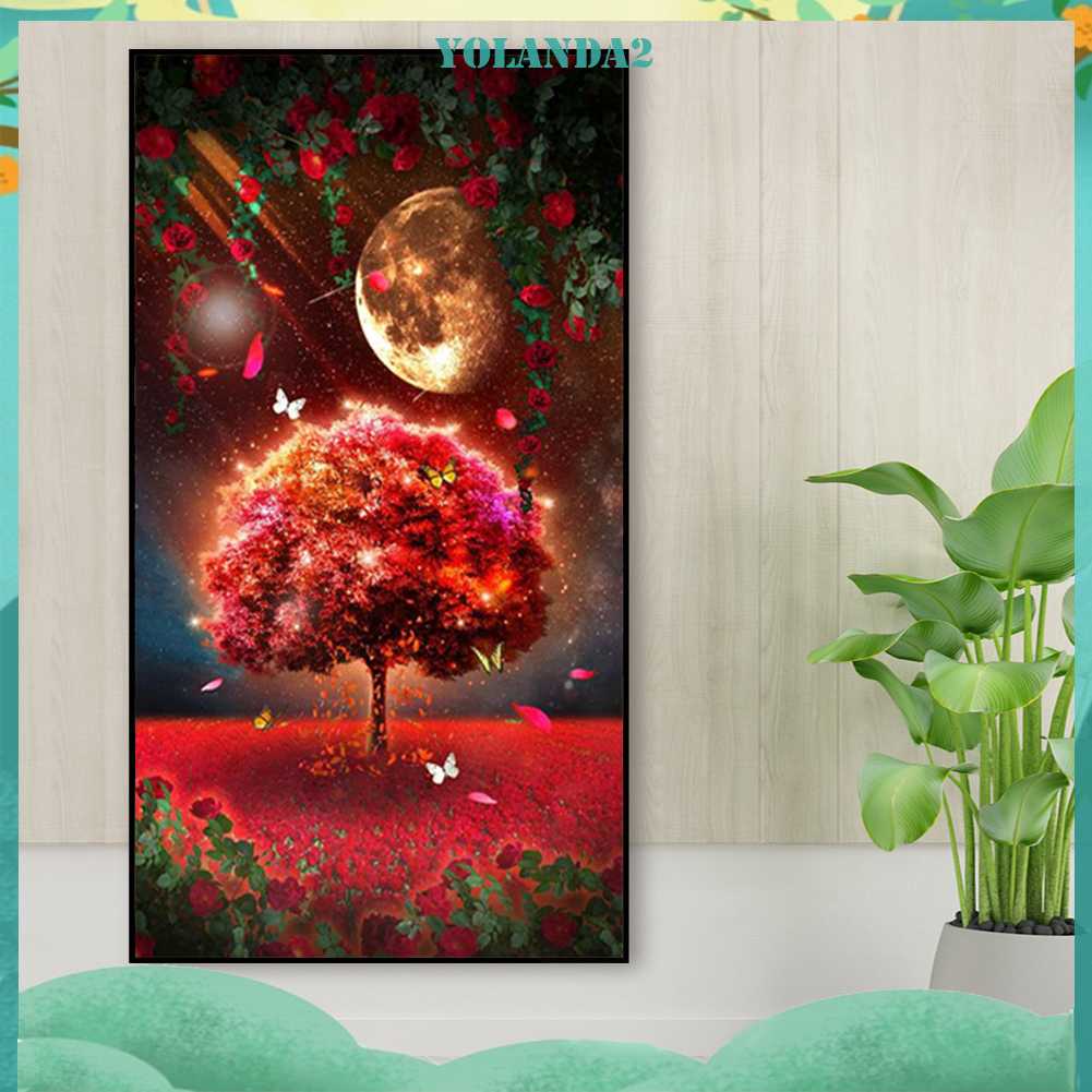 Tranh Đính Đá Kim Cương Toàn Bộ 5D DIY Hình Vẽ Phong Cảnh Trang Trí Nhà Cửa