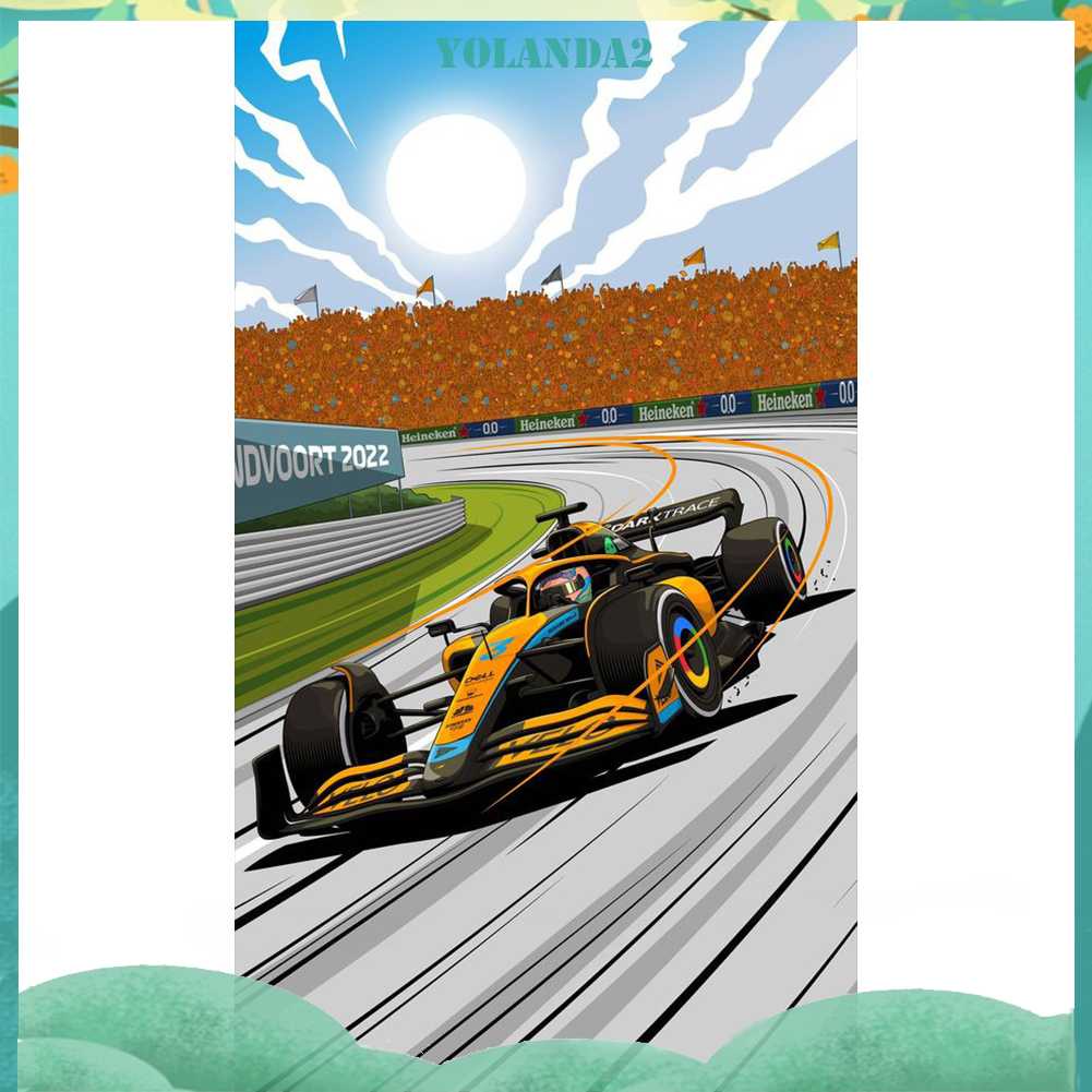 Tranh Đính Đá Kim Cương Toàn Bộ 5D DIY Hình Vẽ Đua Xe