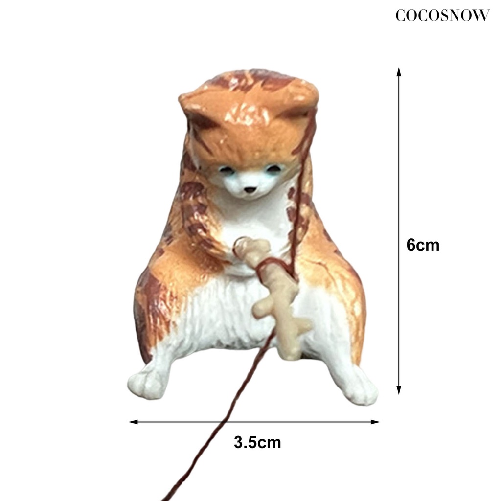 Phụ Kiện Trang Trí Bể Cá Hình Mèo Dễ Thương Bắt Mắt