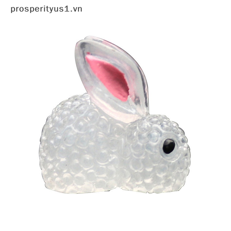 1 [prosperityus1] Set 10 Tượng Thỏ Dạ Quang Mini Bằng Nhựa Resin Phát Sáng Trong Bóng Tối Trang Trí Tiểu Cảnh [VN]