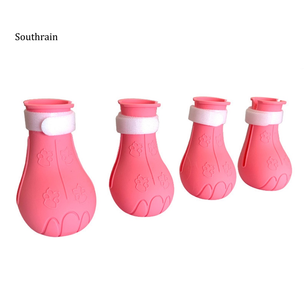 Bộ 4 Vỏ Bọc Móng Vuốt Mèo Bằng Silicon Mềm Chống Trầy Xước