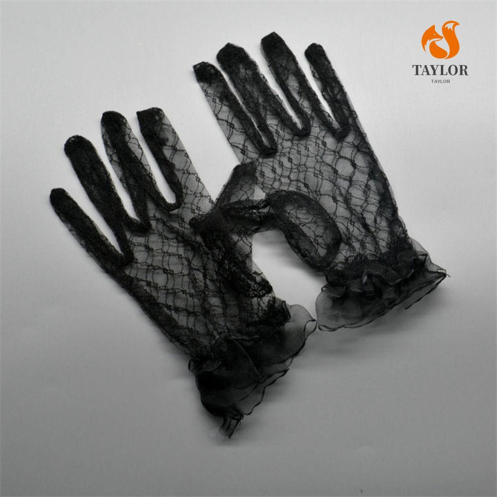 Găng Tay Lưới Mỏng Trong Suốt Cho Cô Dâu TAYLOR1