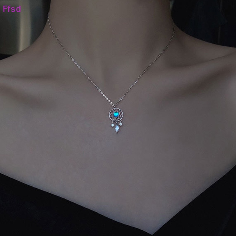 {Ffsd} Vòng cổ Mặt Dreamcatcher Đính Đá Mặt Trăng Tua Rua Thanh Lịch Sáng Tạo Làm Quà Tặng Cho Nữ