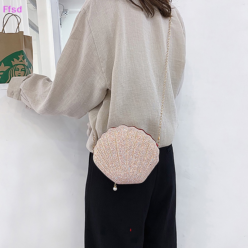 {Ffsd} Túi Đeo Chéo Mini Đính Kim Sa Ngọc Trai Lấp Lánh Thời Trang Dự Tiệc Cho Nữ * Bán Chạy