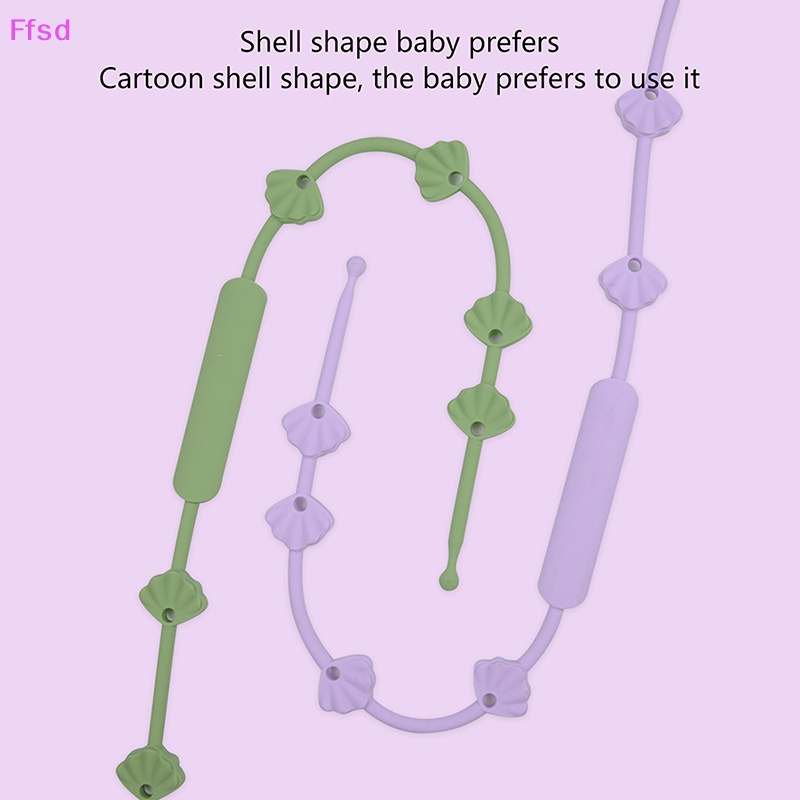 {Ffsd} Đồ Chơi Dây Xích Núm Vú Giả Bằng Silicon Chống Thất Lạc Cho Bé * Bán Chạy