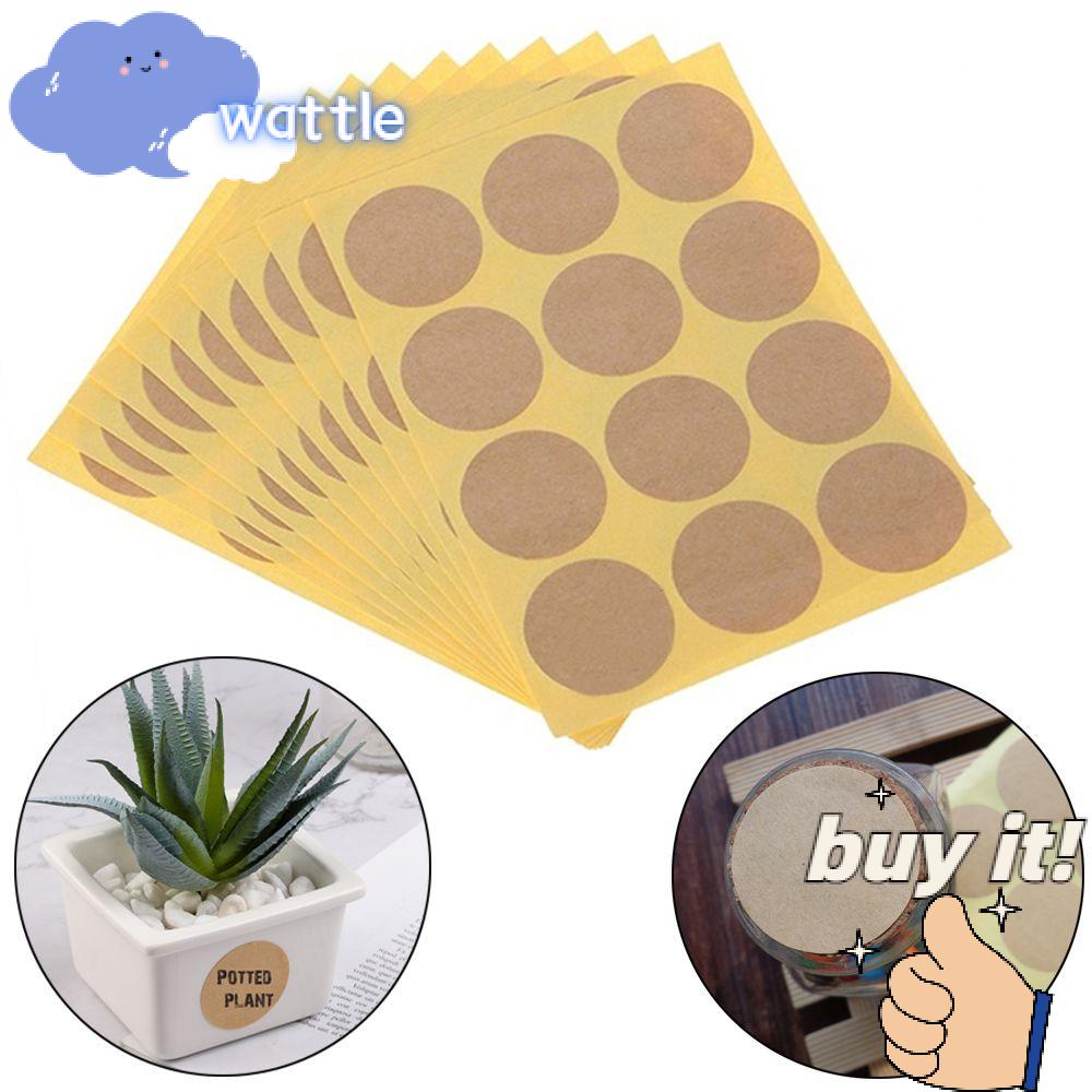 Bộ 120 Nhãn Dán Giấy Kraft Tự Dính Trang Trí Bánh Kẹo