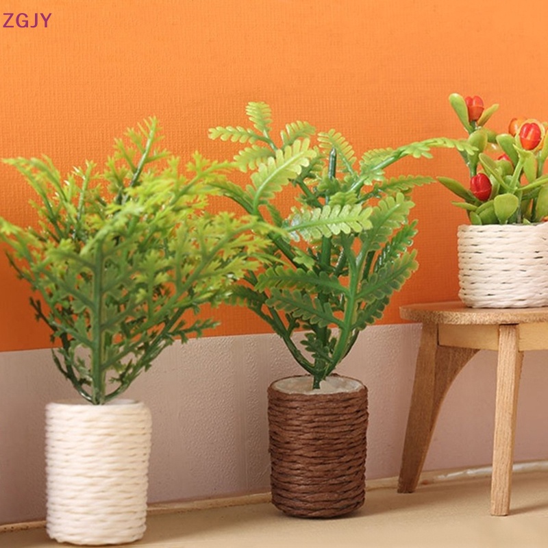 Chậu Cây Phong Tỉ Lệ 1: 12 Dùng Trang Trí Nhà Búp Bê Mới