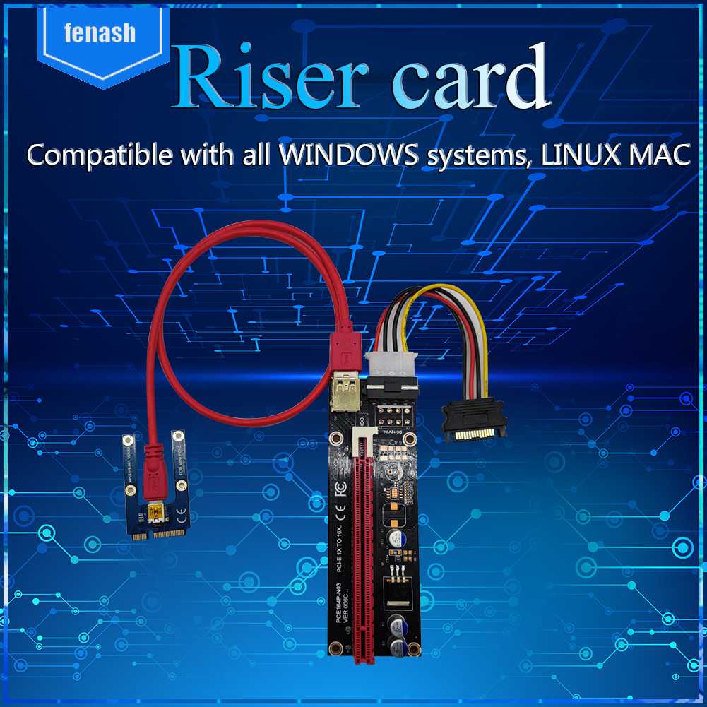 Cáp ChuyểN ĐổI Mở RộNg USB 3.0 PCIE SATA Sang 4 / 6 Pin 16X PCIE