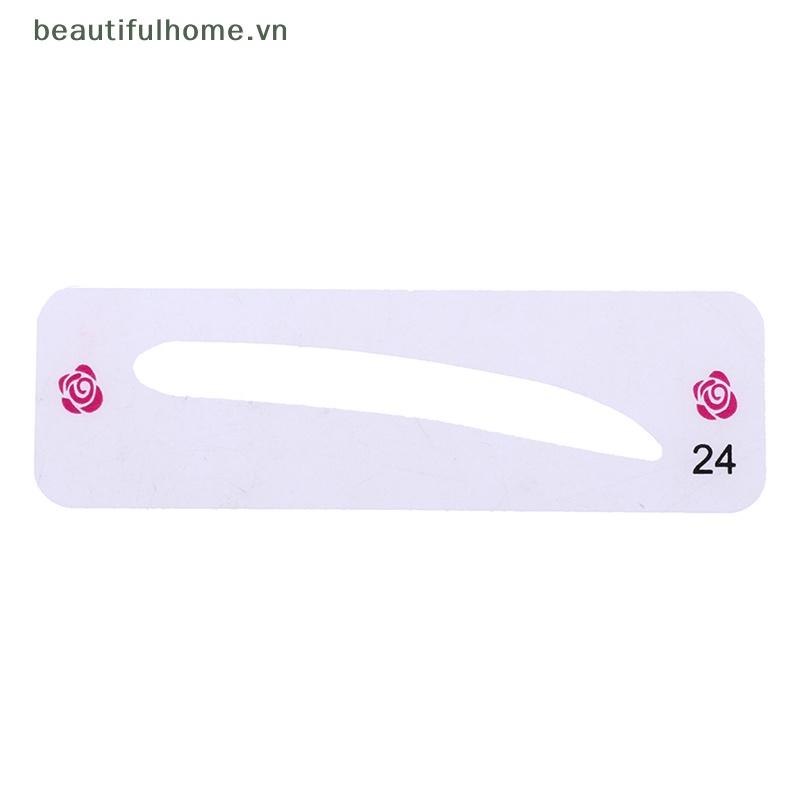 Bộ 24 Thẻ Khuôn Hỗ Trợ Kẻ Lông Mày Tiện Dụng Cho Nữ