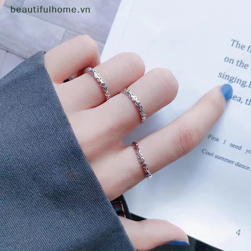 [beautifulhome] Nhẫn Dạng Hở Hình Tờ Tiền Đô La Màu Vàng Thời Trang Punk Hip Hop Đơn Giản Có Thể Điều Chỉnh Làm Đẹp Cho Cô Dâu / Tiệc Cưới