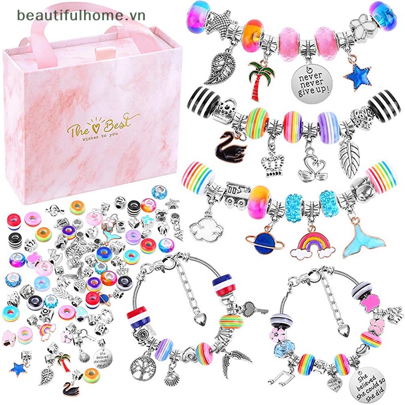 1 Bộ Hạt Charm Bằng Hợp Kim Dùng Làm Trang Sức DIY