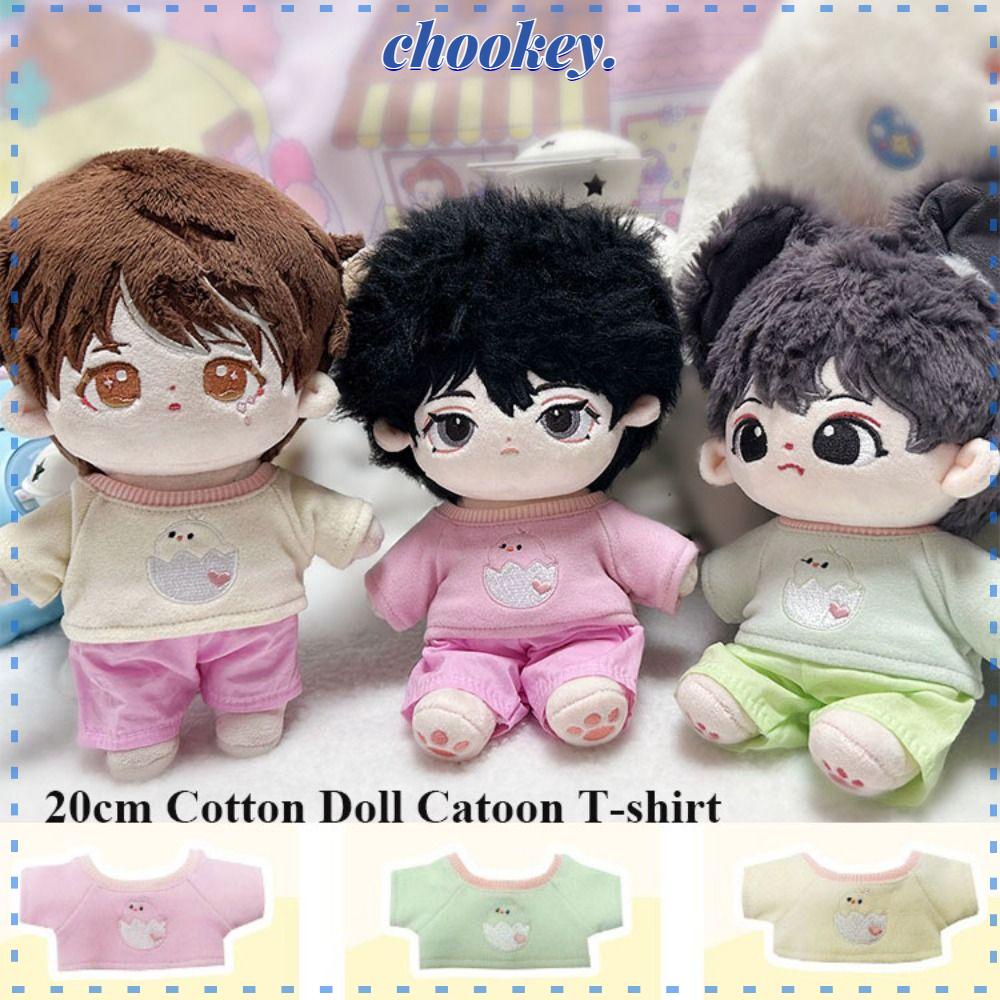 CHOOKEY Bộ Quần Áo Cotton Dành Cho Búp Bê 20cm