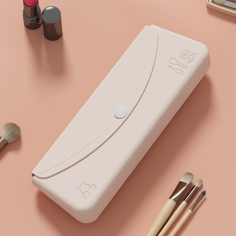 Túi Đựng Cọ Trang Điểm Bằng Silicon Mềm Nhỏ Gọn Dễ Thương