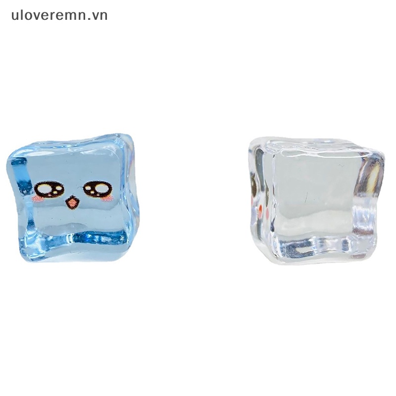 Set 5 Viên Đá Dạ Quang Trong Suốt Kèm Mặt Dây Chuyền Bằng Nhựa Resin DIY