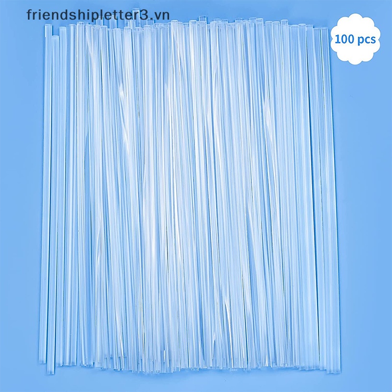 / / Mới / / 100 Que Nhựa Trong Suốt Làm Kẹo Mút