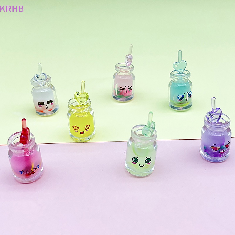 Set 2 Cốc Nước Trái Cây Dạ Quang Bằng Nhựa Resin Dễ Thương Trang Trí Bảng Điều Khiển Xe Hơi / Nhà Cửa Mới