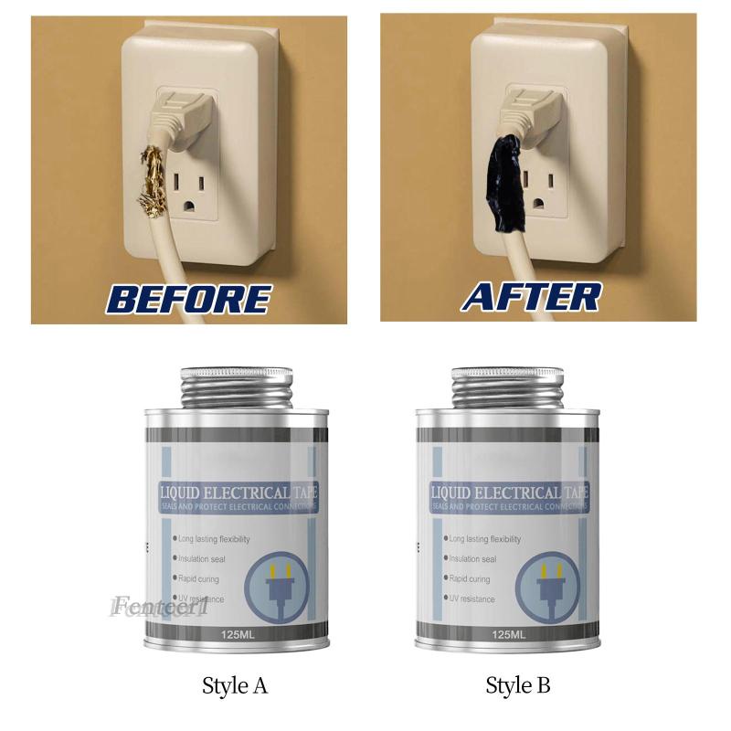 [Fenteer1] Băng Keo Điện Dẻo Màu Đen Cách Nhiệt Nhanh Khô Linh Hoạt Sử Dụng Trong Nhà Và Ngoài Trời