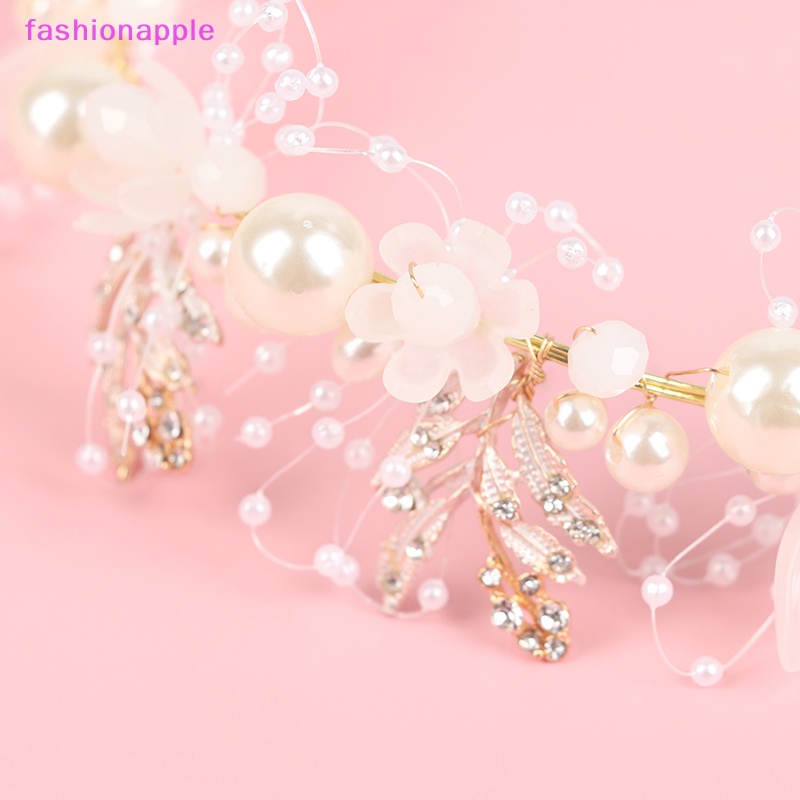 Favn Vòng Hoa Đội Đầu Đính Ngọc Trai Giả Thanh Lịch Cho Cô Dâu