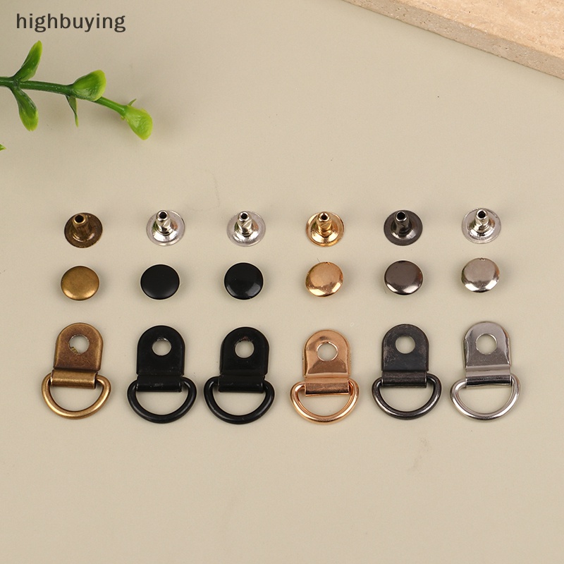 Set 10 Vòng Khóa Chữ D Bằng Kim Loại Chuyên Dụng Sửa Chữa Túi Xách Leo Núi