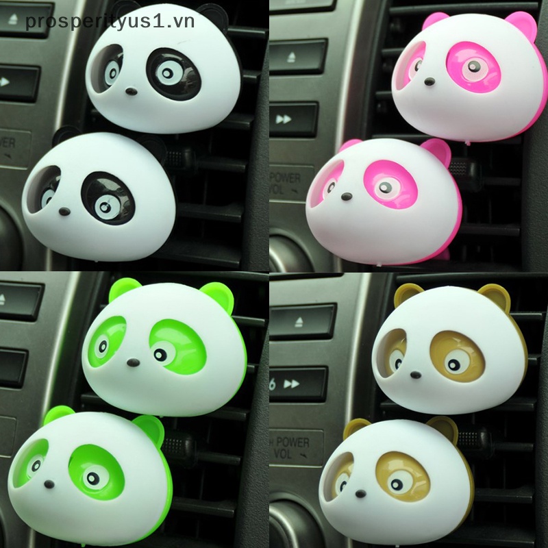 [prosperityus1] Xe Hơi Gấu Trúc Làm Mát Không Khí Tự Động Ambientador Để Trang Trí [VN]