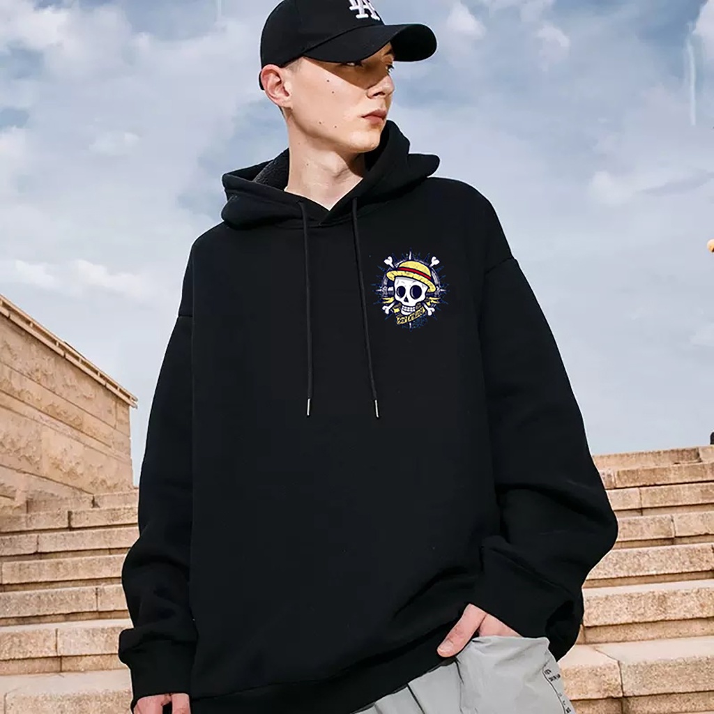 Áo Hoodie Nam Nữ ONE PIECE 2, Vải Nỉ Ngoại Dầy Nón 2 Lớp Tay Bo Gân, Anam Store