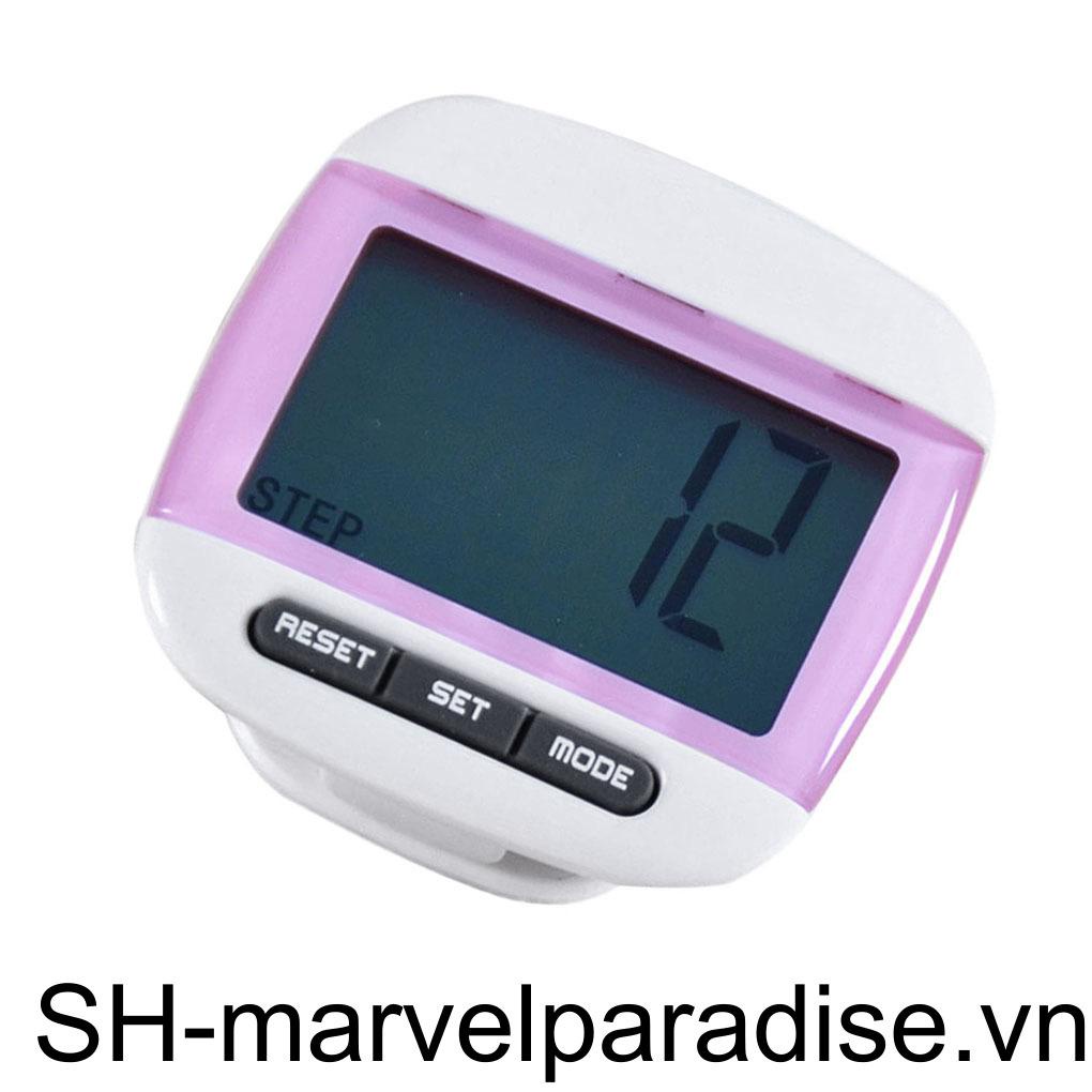 Máy Đếm Bước Chân Màn Hình LCD Kỹ Thuật Số Hỗ Trợ Luyện Tập Thể Hình
