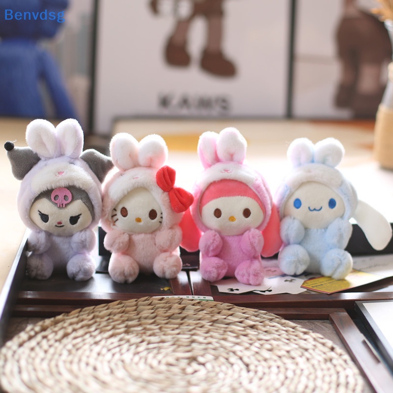 Benvdsg &gt; Sanrio Cinnamoroll Kuromi Melody Pachacco Purin Móc Khóa Thỏ Nhồi Bông Mềm Mại Đáng Yêu