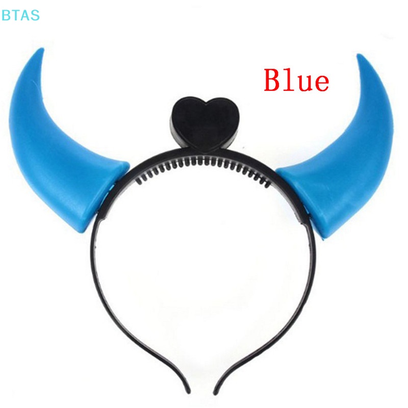Đèn LED Phát Sáng Nhiều Màu Sắc Hình Sừng Quỷ Dùng Trang Trí Tiệc Halloween