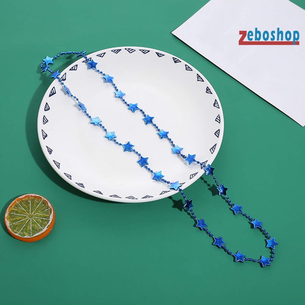 [ZEBO] Set 3 Vòng Cổ Chuỗi Hạt Nhựa Mini Độc Lập Trang Trí Lễ Hội