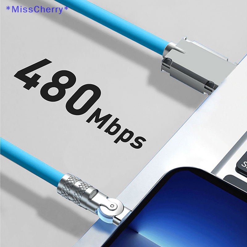 Dây Cáp Sạc USB Xoay 180 Độ TPE Dành Cho Điện Thoại Di Động Mới