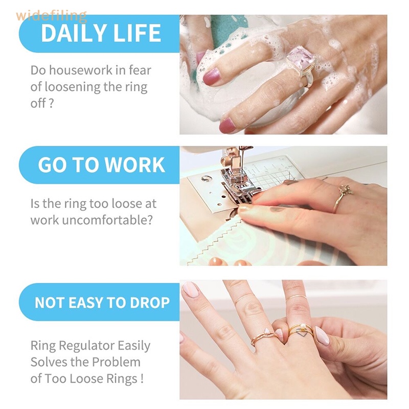 Dụng Cụ Giảm Kích Thước Nhẫn Bằng Silicone Trong Suốt Có 8 Kích Cỡ