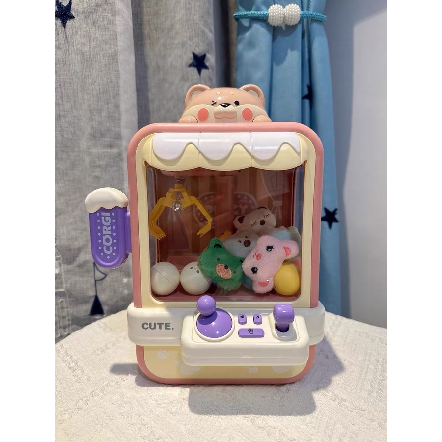 [Có sẵn] Đồ chơi gắp gấu mẫu, máy gắp thú bông mẫu Chó shiba snowCastle siêu dễ thương và nhiều phụ kiện kèm theo