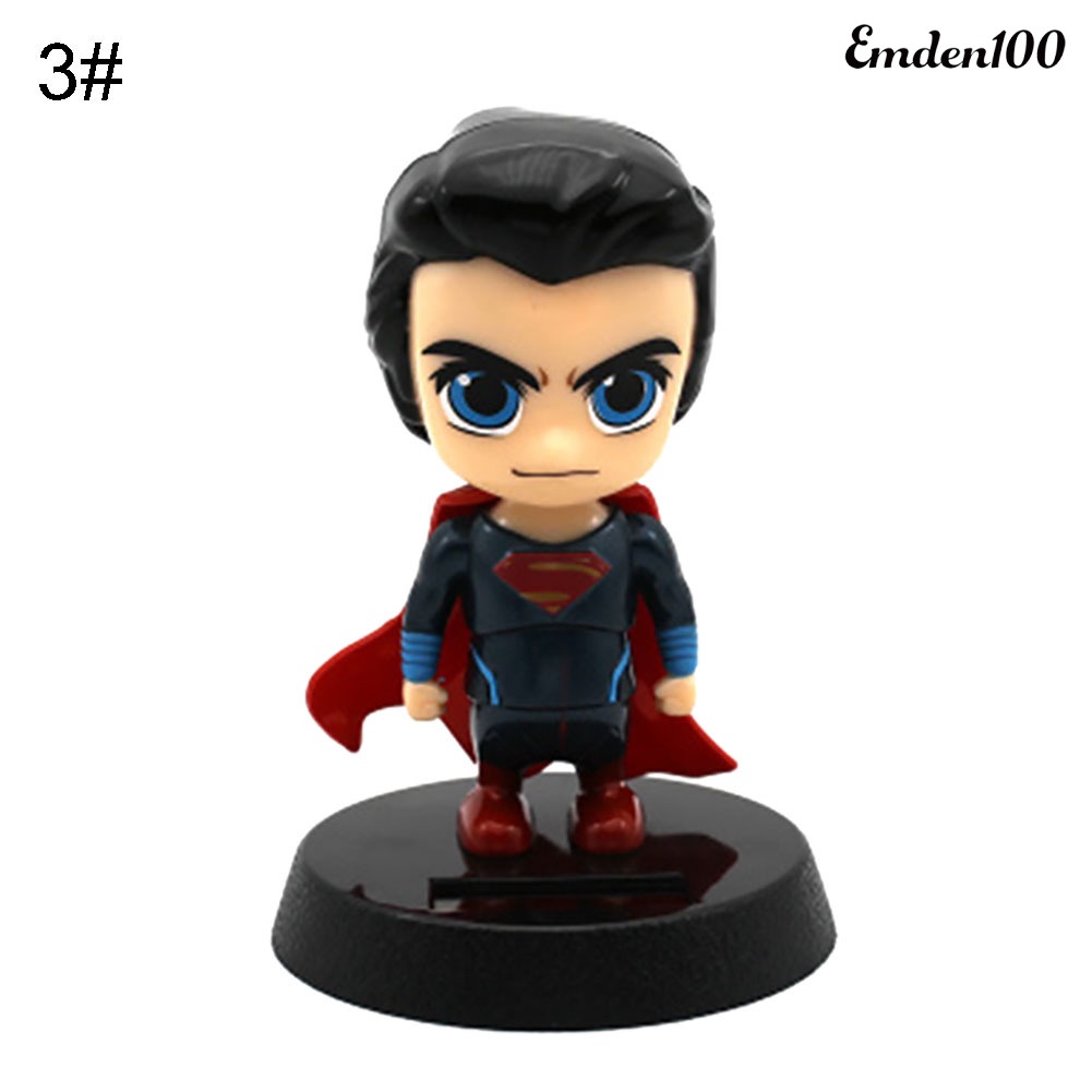[EMDEN] Búp Bê Đồ Chơi Avengers Hero Series Sử Dụng Năng Lượng Mặt Trời Lắc Đầu Trang Trí Bảng Điều Khiể