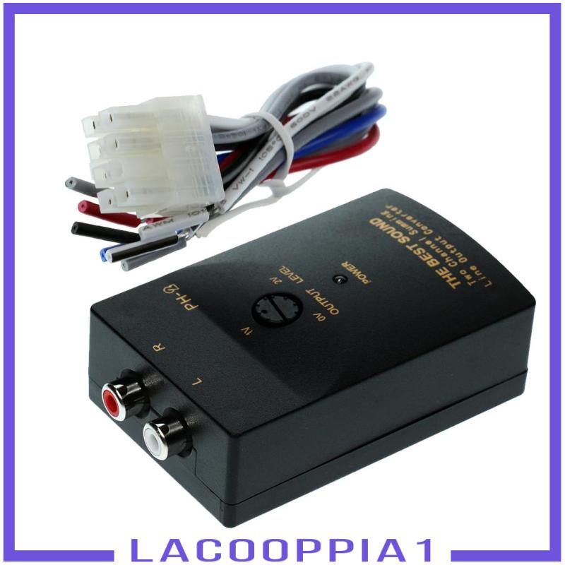 (Lacooppia1) Bộ Chuyển Đổi Âm Thanh RCA Cao Sang Đầu Ra Thấp + Dây Cáp