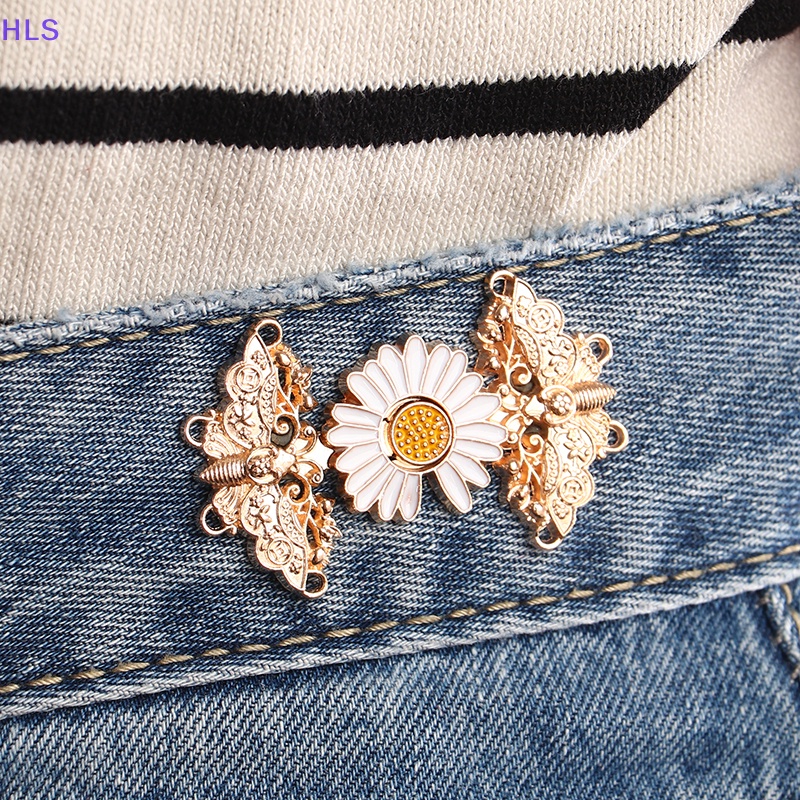 1 Cặp Nút Kim Loại Nới Rộng Lưng Quần Jean Có Thể Điều Chỉnh